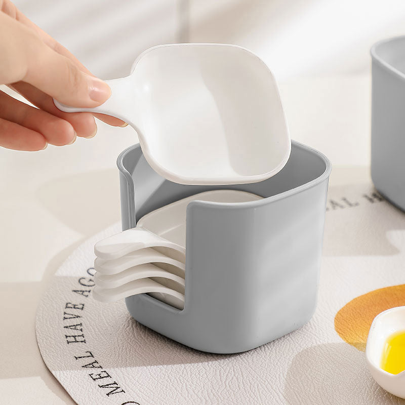Dipping Sauce Plate and Holder Set, 6Pcs