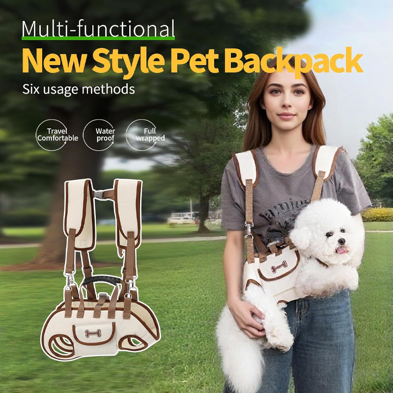 Multi-Functional Horizontal Pet Backpack