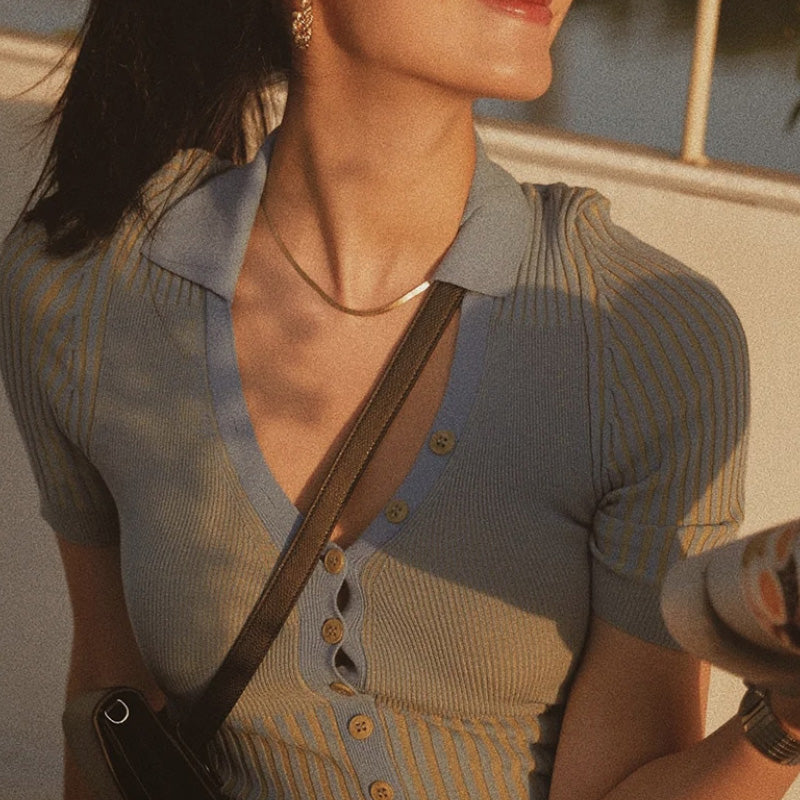 HERRINGBONE CHAIN GOLD CHOKER NECKLACE