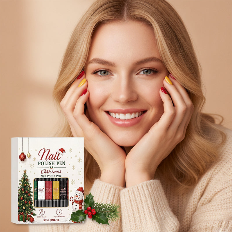 DIY Christmas Gel Nail Polish Pen