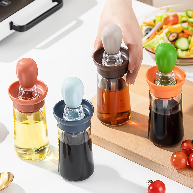 Oil Dispenser Bottle with Silicone Brush