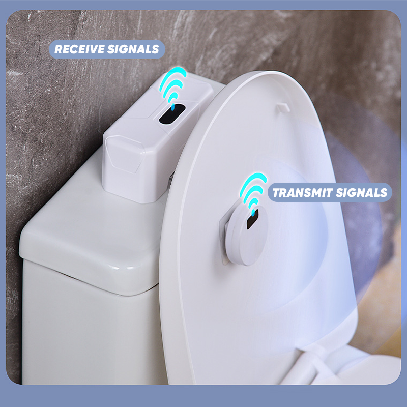 Toilet sensor flusher set