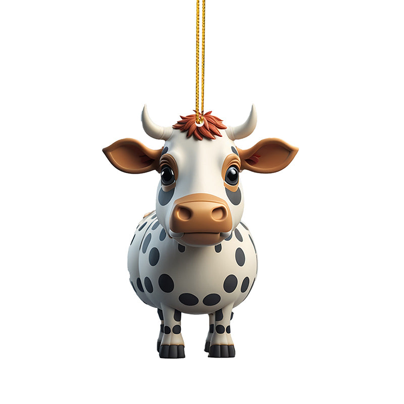 Cartoon Cow Decorative Ornament