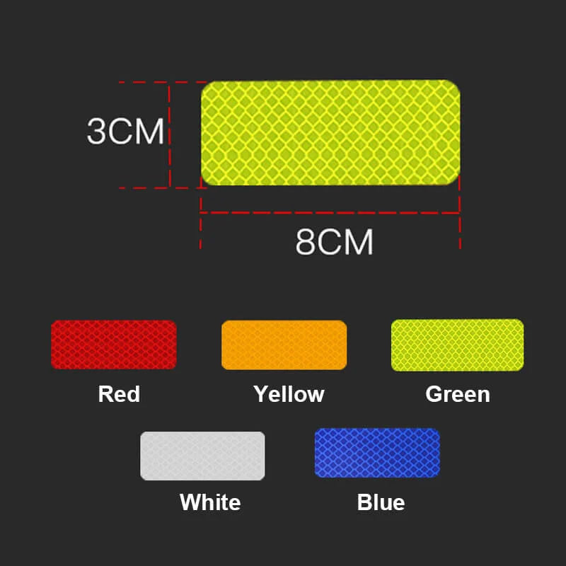 Auto Safety Warning Reflective Stickers(10 pcs)