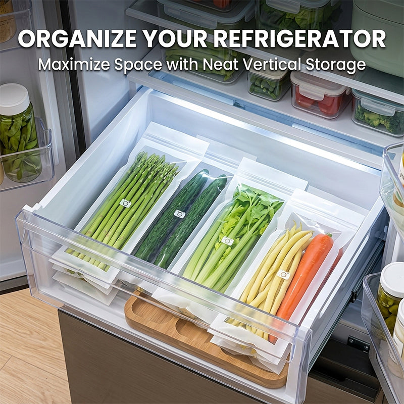 Long food storage bags