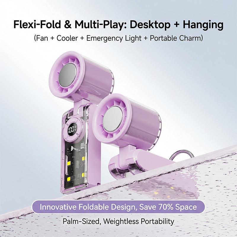 Portable Handheld Turbo Fan with Ice Cooler