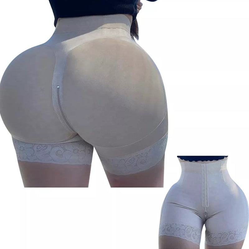 Lace Steel Boned Butt Enhancer Shorts Shapewear Womenswear