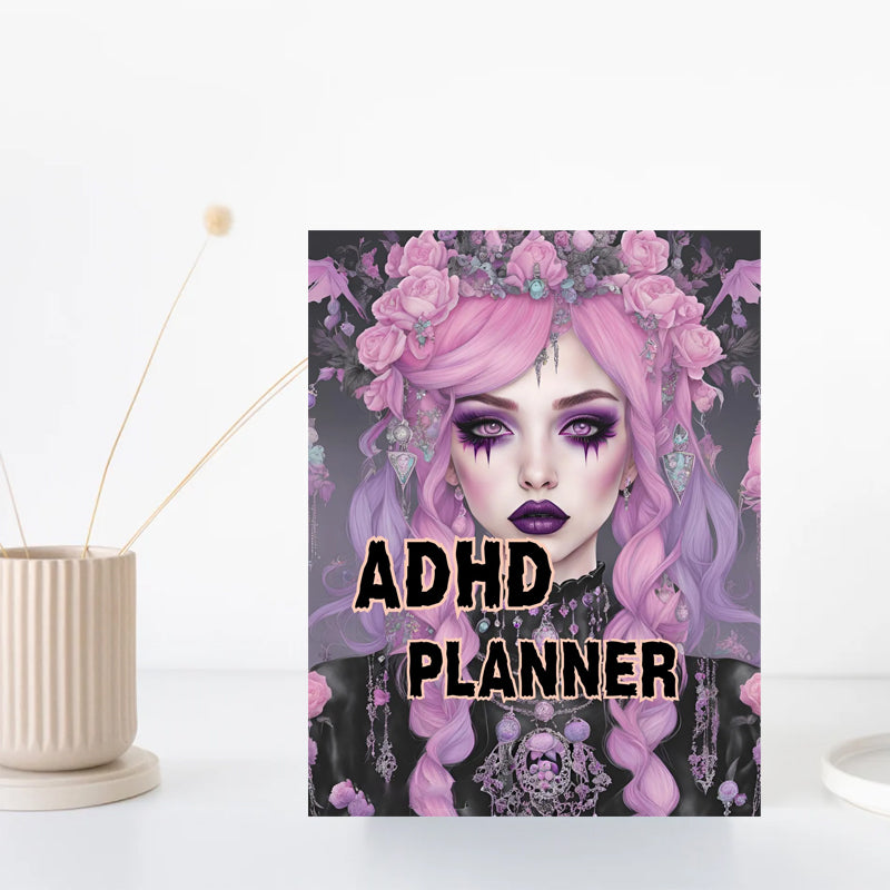 Pastel Goth ADHD Planner