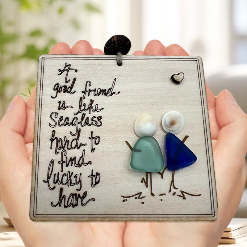 ❤️Friendship Sea Glass Quote🌲