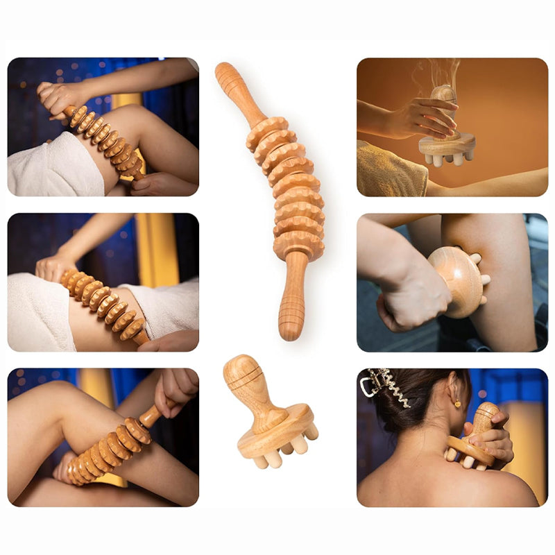 Beech Wood Massage Set