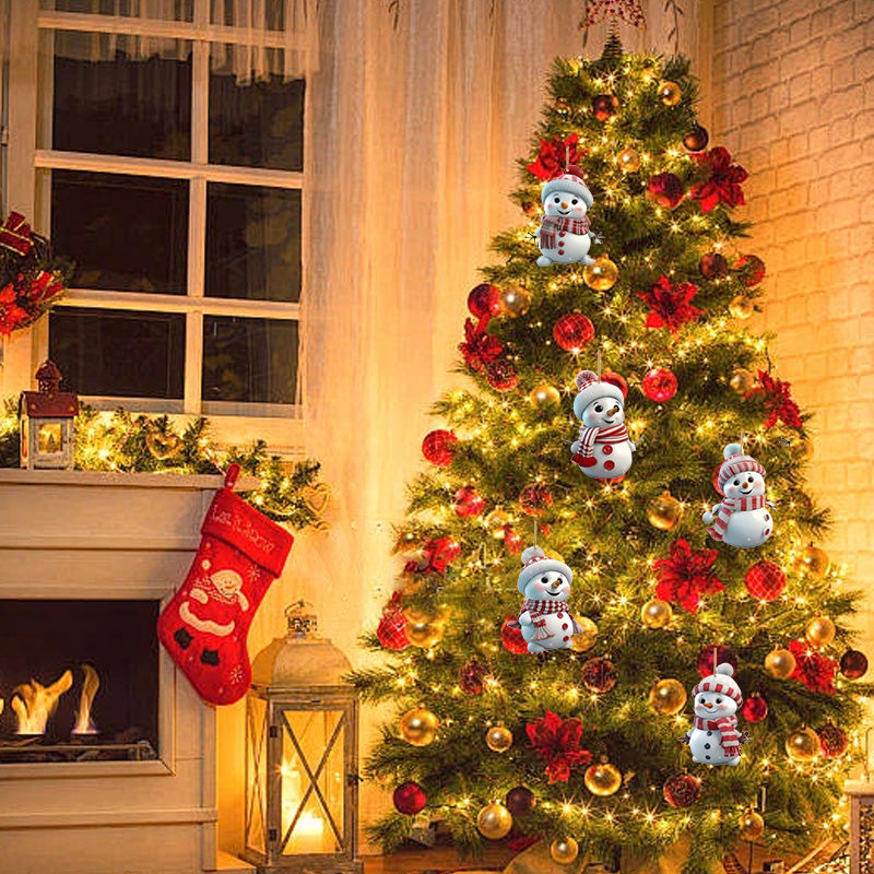 Acrylic Snowman Stacked Christmas Ornaments