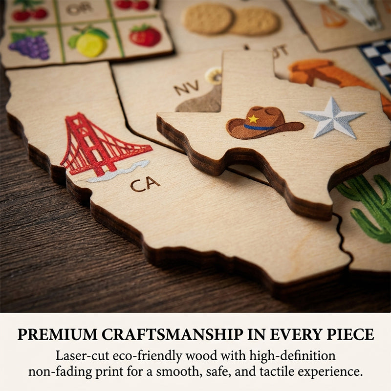 USA Map Cross Stitch DIY Kit