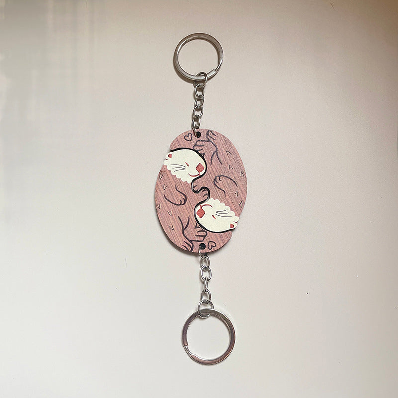 Lovers Otter Keychain