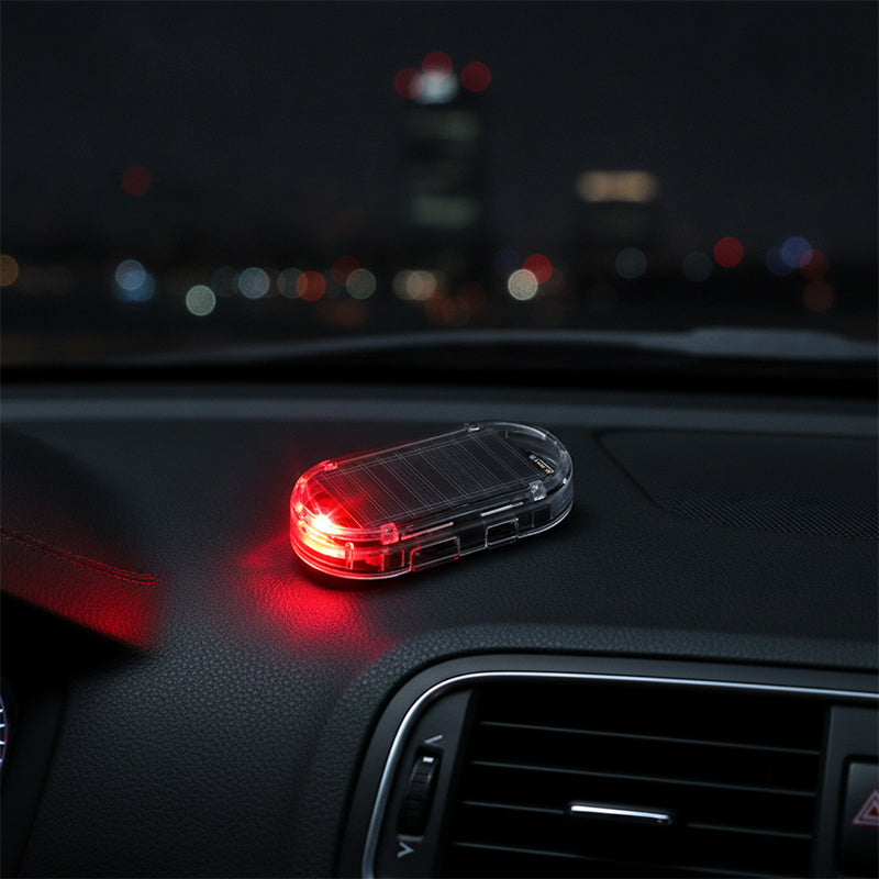 Solar Car Anti-Theft LED Warning Light