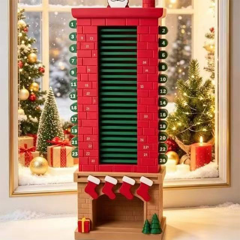 24-Day Mechanical Santa Chimney Calendar