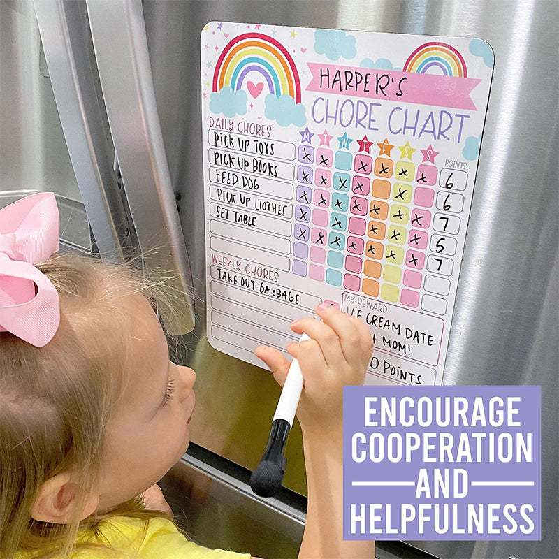 Children's Chore Chart Fridge Magnets