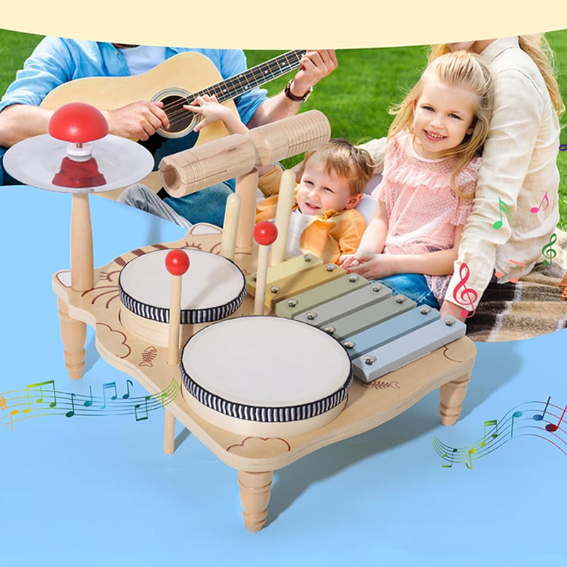 Children's wooden Orff music percussion instrument