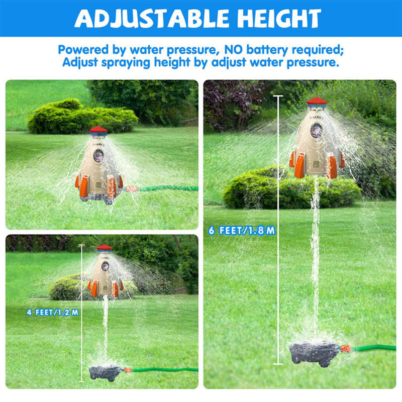 Summer Toy Outdoor Yard Rocket Sprinkler