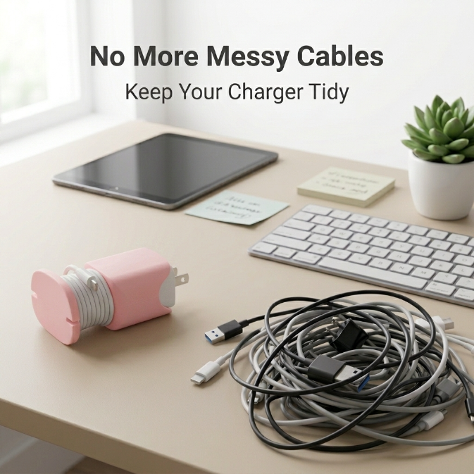 Silicone Charger Cable Organizer Cover