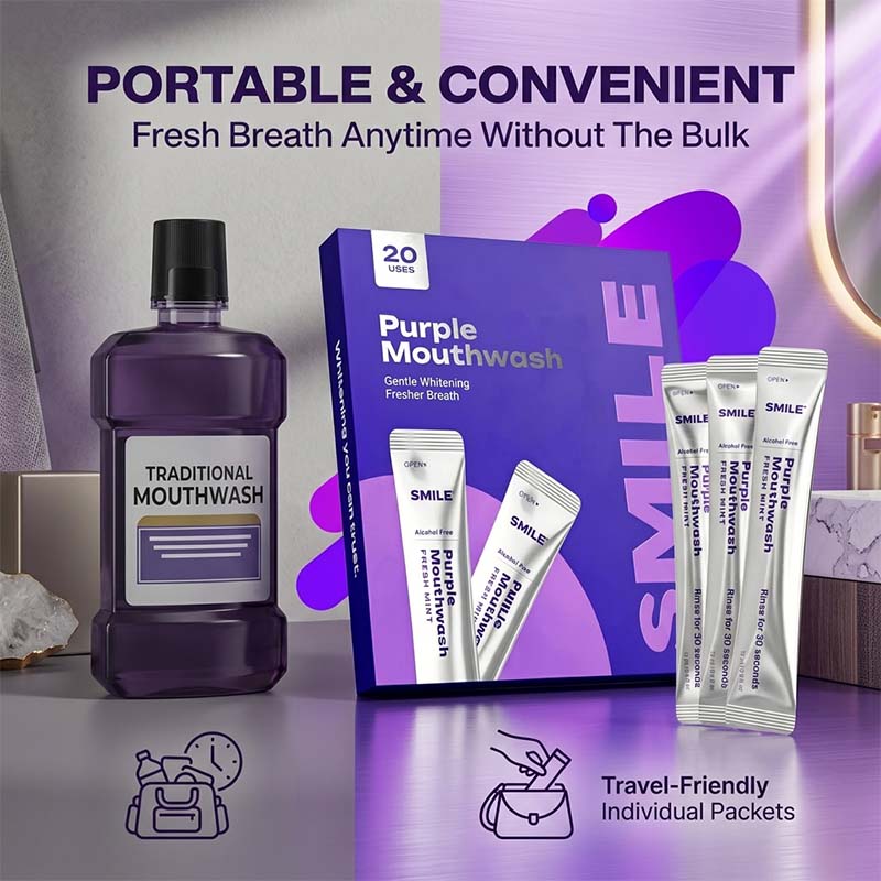 Fresh Breath Mouthwash Sachets