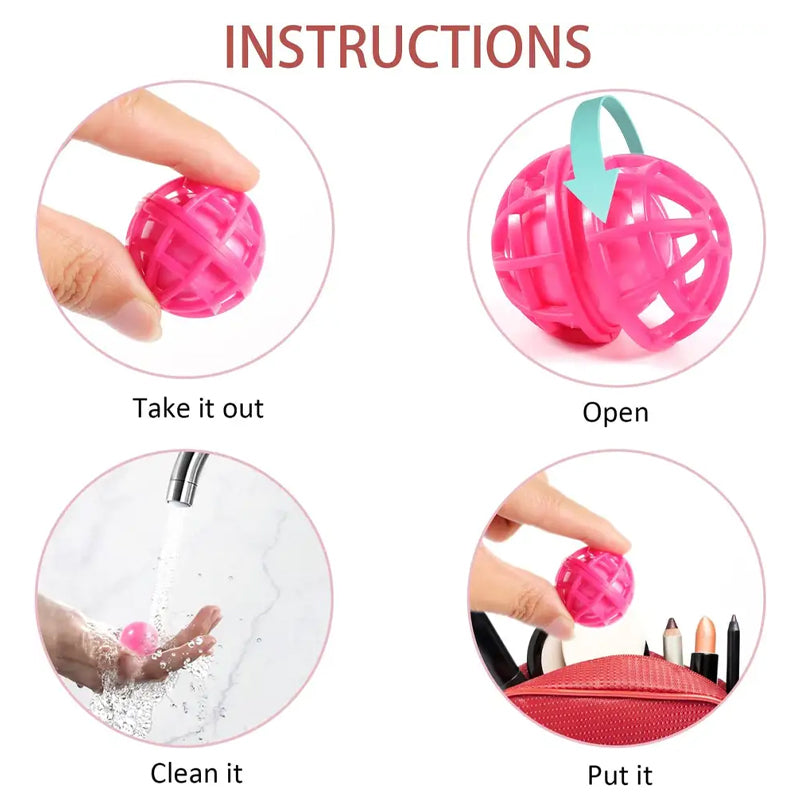 Cleaning sticky balls