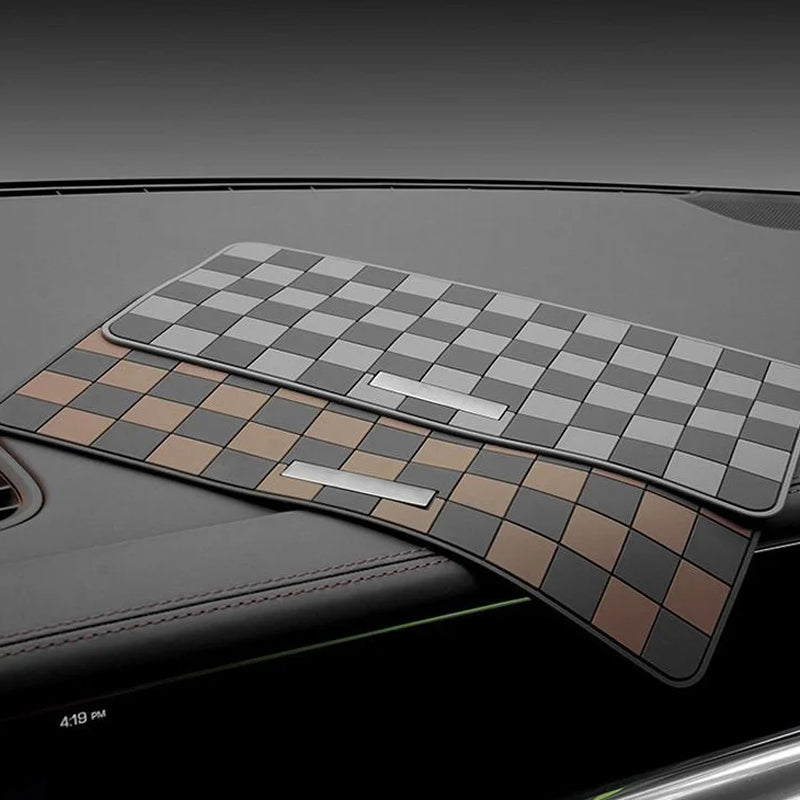 Car High-grade Checkered Non-slip Mat