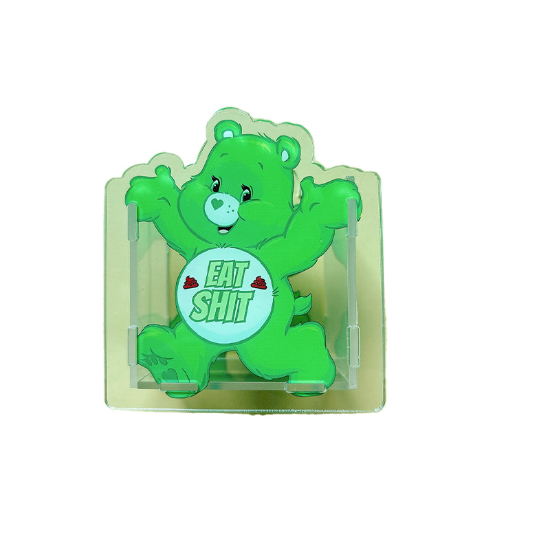 Dirty Words Rainbow Bear Acrylic Pen Holder