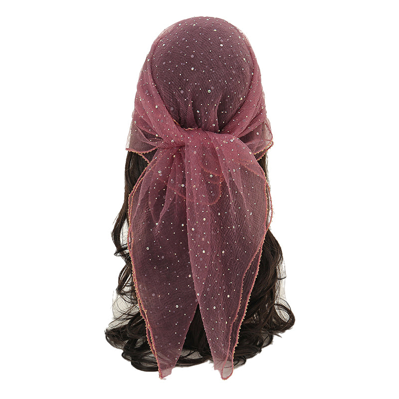 Hot rhinestone square scarf