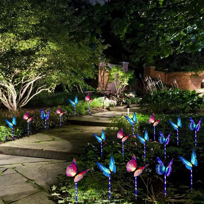 Outdoor Solar Garden Butterfly Lights Decor