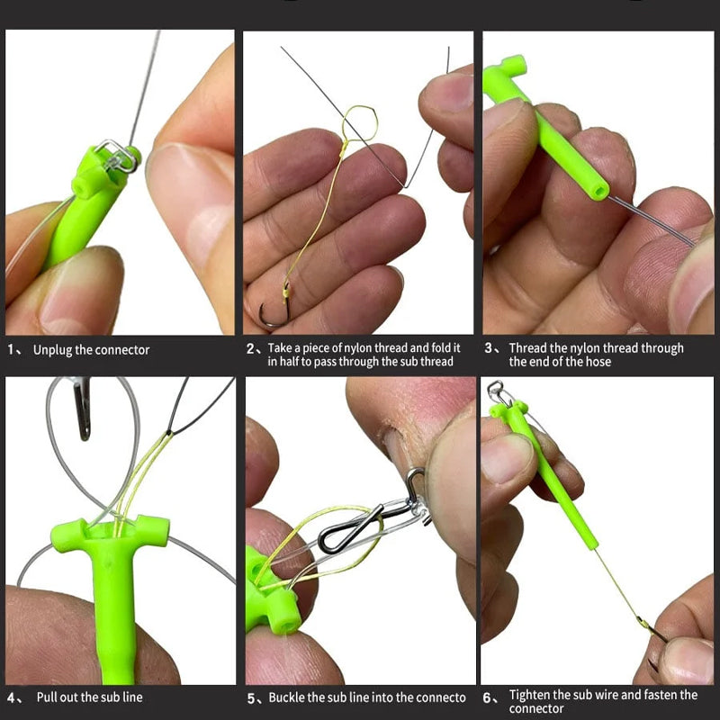 Anti-tangle Tandem Hook Set