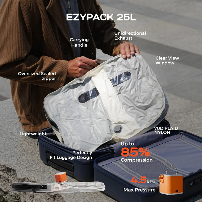 Portable Vacuum Compression Travel Pump Set