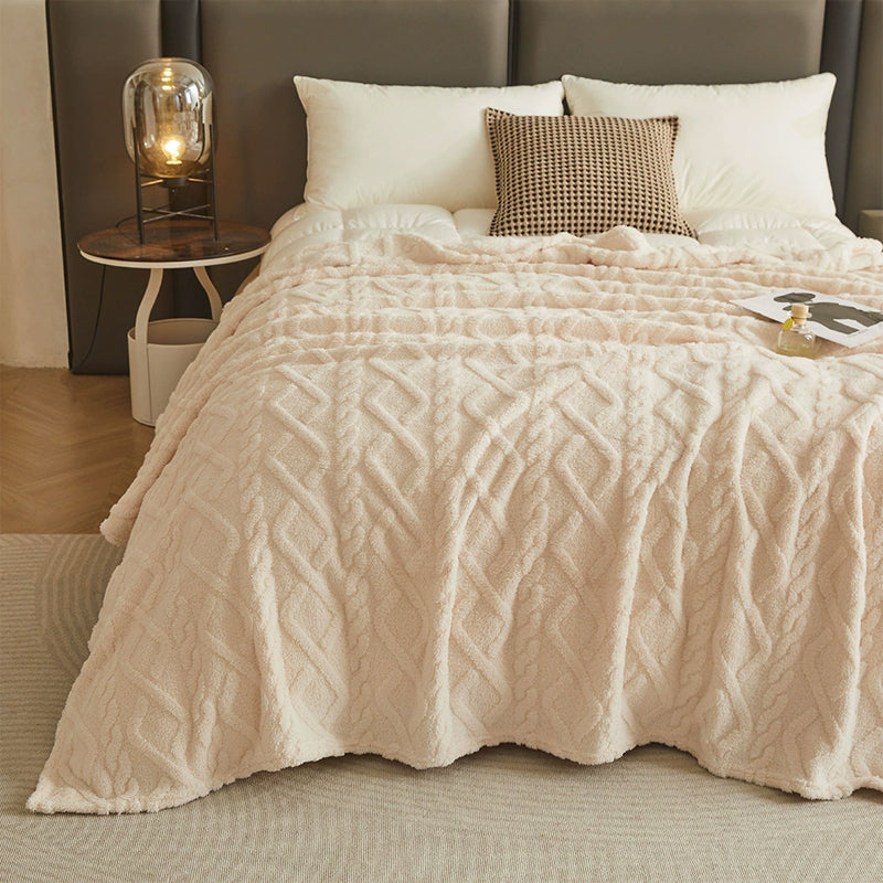 Luxury Double-Sided Coral Fleece Blanket