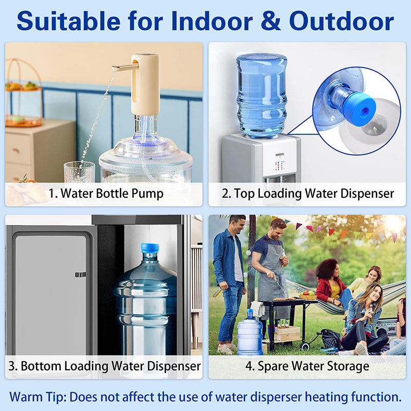 Blue Silicone Water Jug Cap