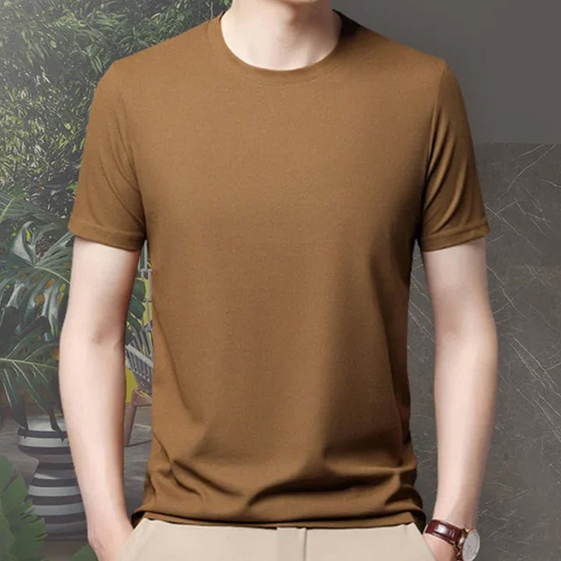 Waffle Woven Ice Silk Breathable T-Shirt