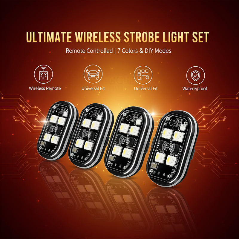 Wireless remote control aircraft lights motorcycle lights