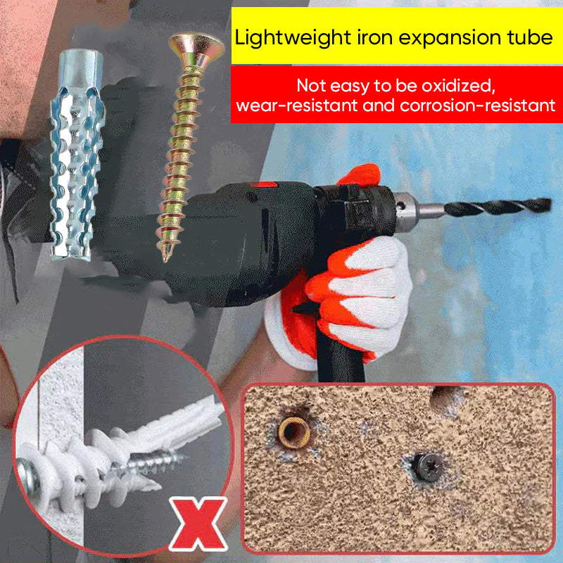 Upgraded Serrated Iron Expansion Screw