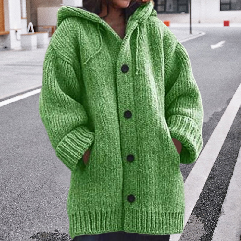 2023 NEW Button Down Hooded Knitted Cardigan👚