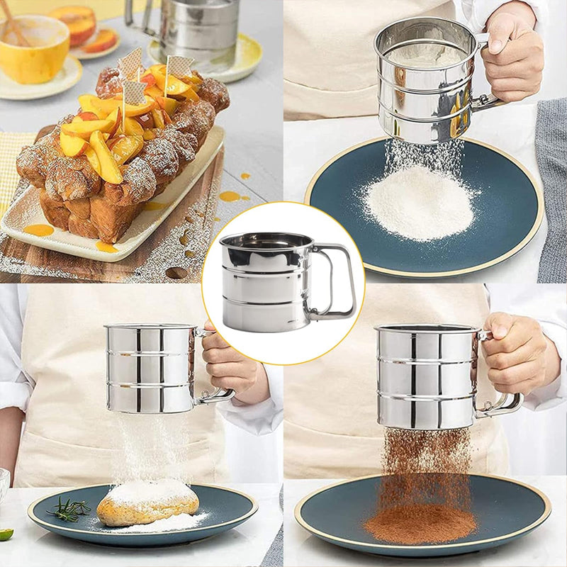 Semi Automatic Multifunctional Baking Flour Sifter Cup