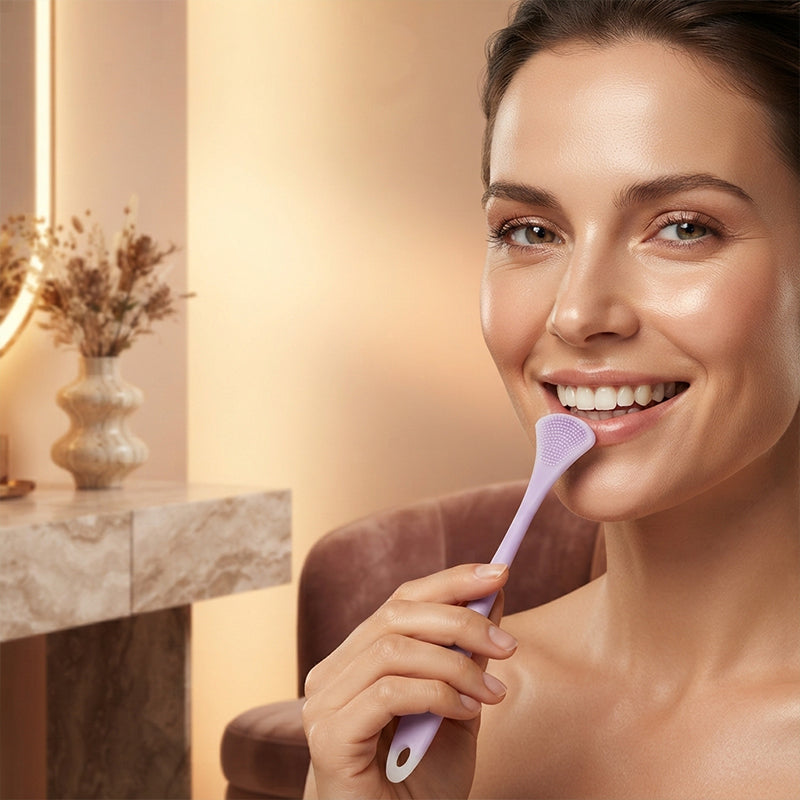 Double-Sided Silicone Tongue Cleaner