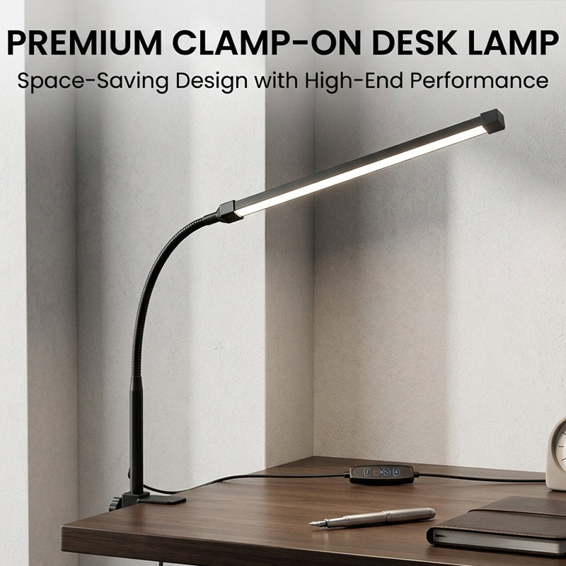Clip-on desk lamp