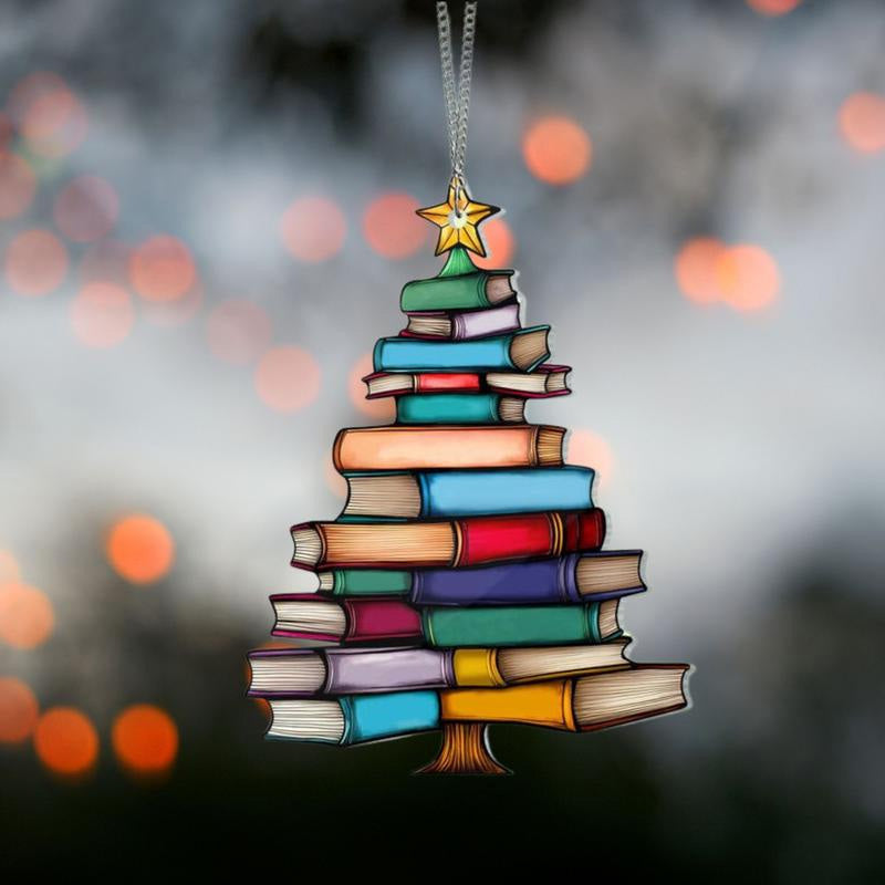 📚✨Christmas Book Tree Ornament