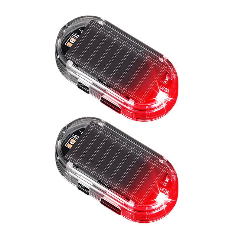 Solar Car Anti-Theft LED Warning Light