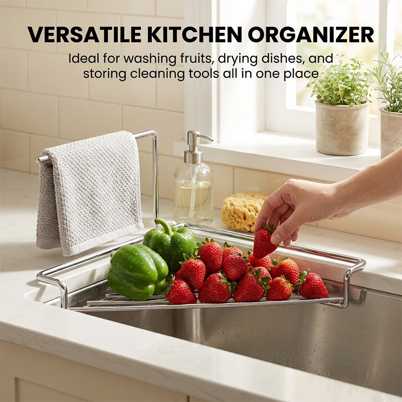 Triangular Stainless Steel Draining Rack