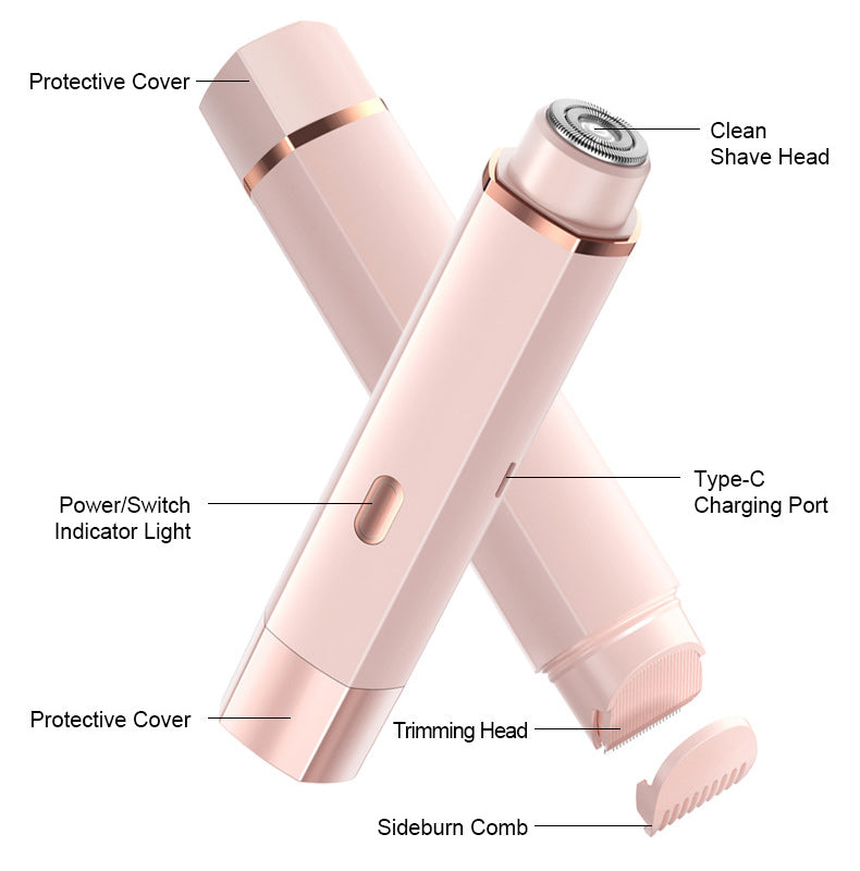 Dual-Head Electric Hair Shaver