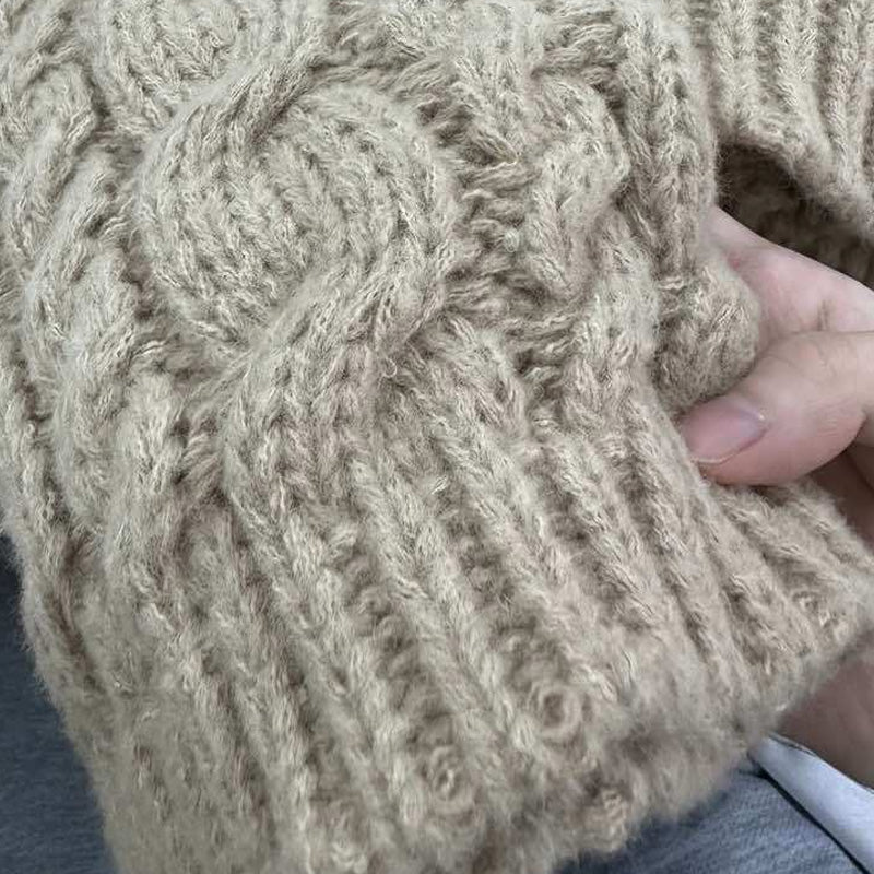 Loose Flared Sleeve Knit Sweater