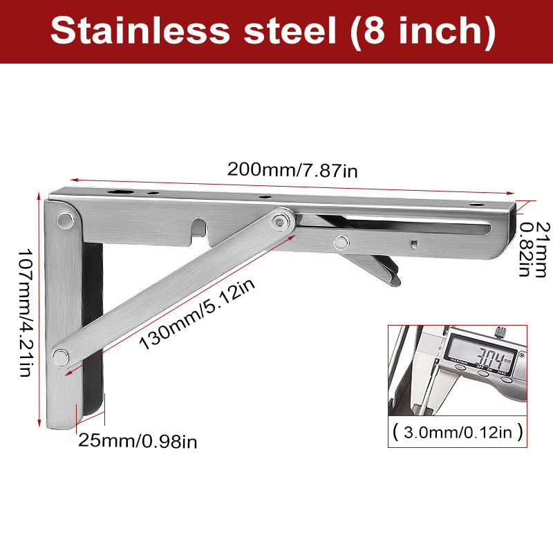 Foldable Triangular Partition Bracket