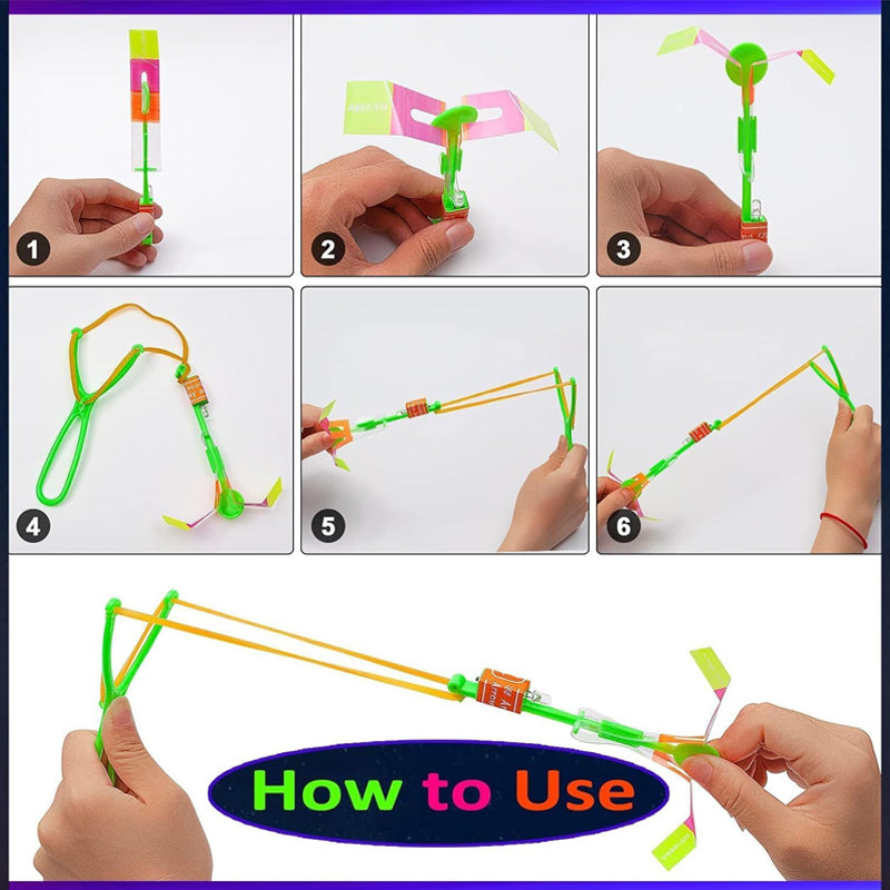 Illuminated Slingshot Flying Arrow