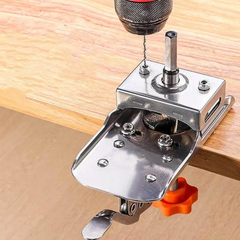 Adjustable hinge hole device