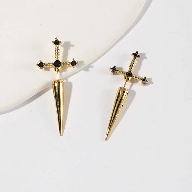 GOTHIC SWORD EARRINGS