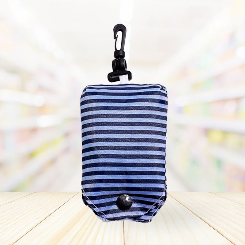 Foldable Reusable Grocery Bag With Keychain